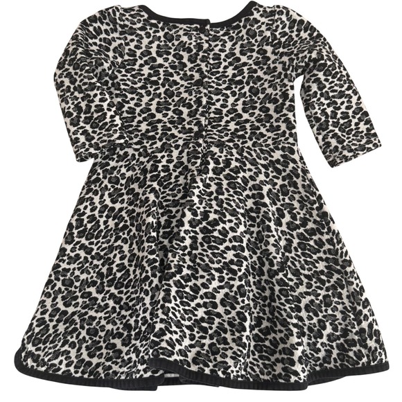 3T Toddler Dress Lot Maison Me Plaid Flannel + Janie & Jack Leopard Knit VGUC LS - Picture 15 of 16